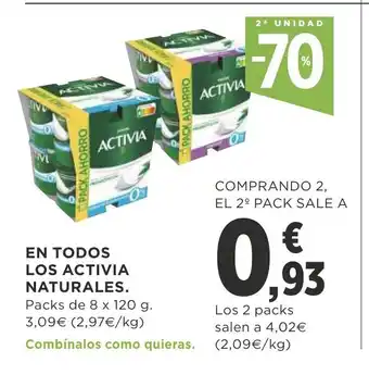Supercor En Todos Los Activia Naturales 8 x 120g oferta
