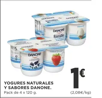Supercor Yogures Naturales Y Sabores Danone oferta
