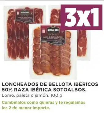 Supercor Loncheados De Bellota Ibèricos 50% Raza ibèrica Sotoalbos 100g oferta