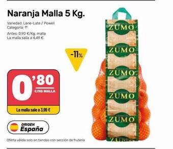 AhorraMas Naranja Malla 5 Kg oferta