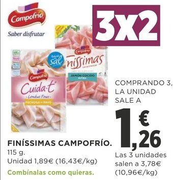 Supercor Finíssimas Campofrio 115g oferta