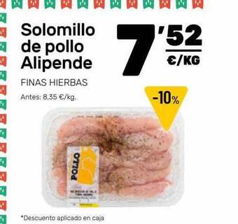 AhorraMas Solomillo De Pollo Alipende oferta