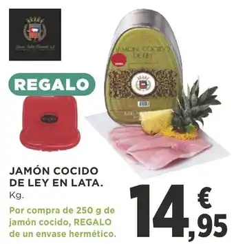 Supercor Jamon Cocido De Ley En Lata oferta