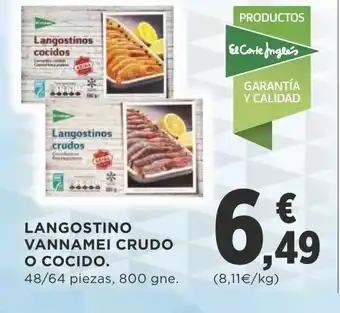 Supercor Langostino Vannamei Crudo O Cocido oferta