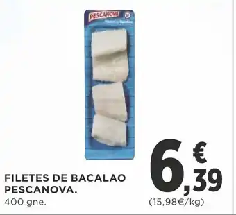 Supercor Pescanova Filetes De Bacalao 400gne oferta