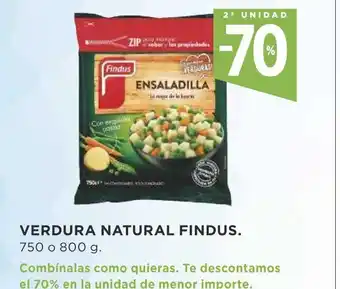 Supercor Verdura Natural Findus 750 o 800g oferta
