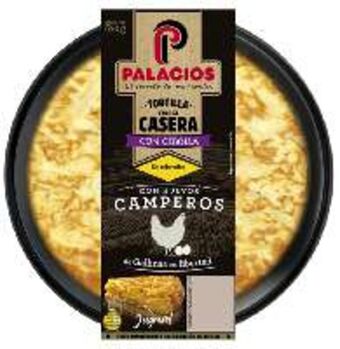 FROIZ Tortilla de patatas palacios casera con cebolla y huevos camperos 650 g oferta