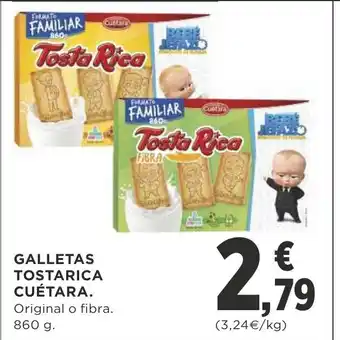 Supercor Galletas Tostarica Cuètara 860g oferta