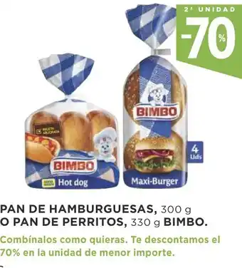 Supercor Pan De Hamburguesas, 300g O Pan De Perritos, 330g Bimbo oferta