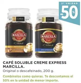 Supercor Marcilla Cafè Soluble creme Express 200g oferta