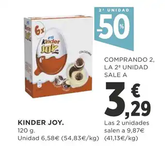 Supercor Kinder Joy 120g oferta