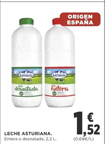 Supercor Leche asturiana 2,2L oferta