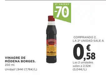Supercor Vinagre De Modena Borges 250ml oferta