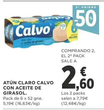 Supercor Calvo Atún Claro Con Aceite De Girasol oferta