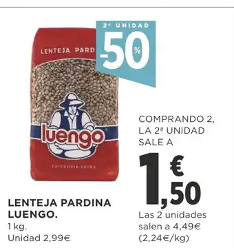 Supercor Luengo Lenteja Pardina 1kg oferta