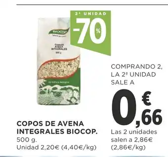 Supercor Copos De Avena Integrales Biocop 500g oferta