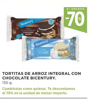 Supercor Tortitas Dee Arroz Integral Con Chocolate Bicentury 130g oferta