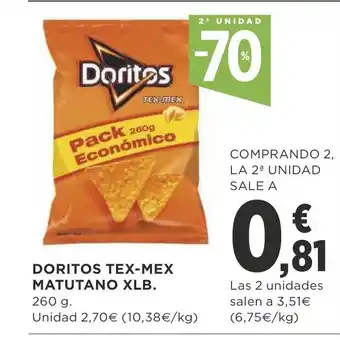 Supercor Doritos Tex-Mex Matutano XLB 260g oferta