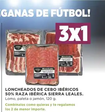 Supercor Loncheados De Cebo Ibèricos 50% Raza Ibèrica Sierra Leales 120g oferta