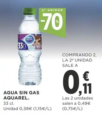 Supercor Agua Sin Gas Aquarel 33cl oferta