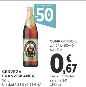 Supercor Cerveza Franziskaner 50cl oferta