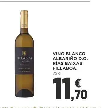 Supercor Vino Blanco Albariño D.O Rías Baixas Fillaboa 75cl oferta