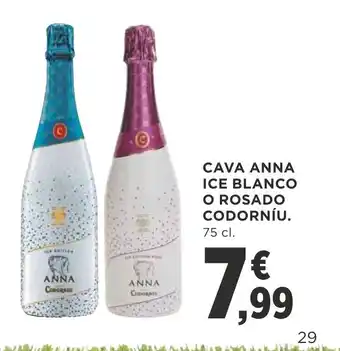 Cava Anna Ice Blanco O Rosado Codorniu 75cl