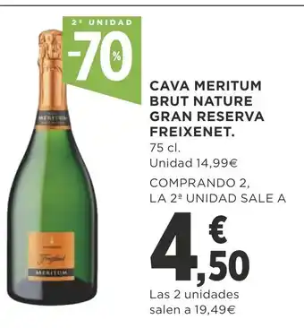 Supercor Cava Meritum Brut Nature Gran Reserva Freixenet 75cl oferta