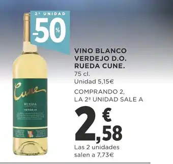 Supercor Vino Blanco Verdejo D.O Ruedo CVNE oferta