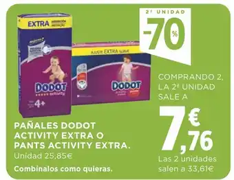Supercor Pañales Dodot Activity Extra O Pants Activity Extra oferta