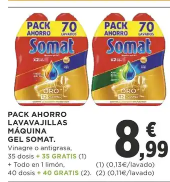 Supercor Somat Pack Ahorro Lavavajillas Máquina Gel oferta