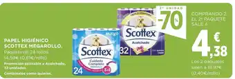 Supercor Scottex Papel Higiènico Megarollo oferta