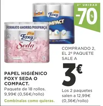Supercor Foxy Seda Papel Higiènico O Compact oferta