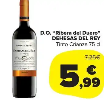 Carrefour Market Dehesas del Rey D.O. ''Ribera del Duero" Tinto Crianza 75 cl oferta