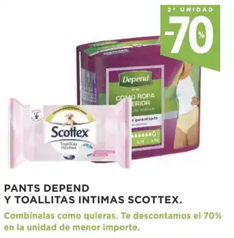 Supercor Pants Depend Y Toallitas Intimas Scottex oferta
