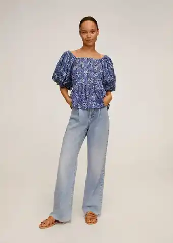 MANGO Blusa sky oferta