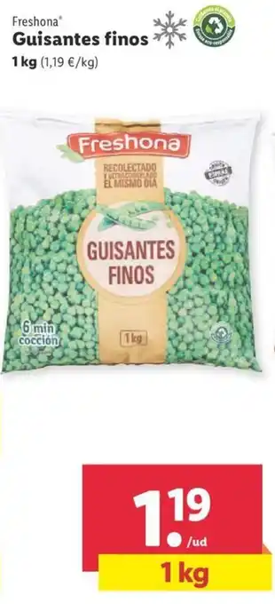 Lidl Freshona® Guisantes Finos 1 kg oferta
