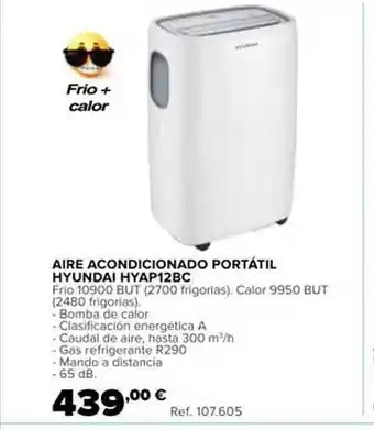 Coferdroza Aire Acondicionado Portátil Hyundai Hyap12bc oferta