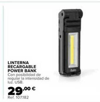 Coferdroza Linterna Recargable Power Bank oferta
