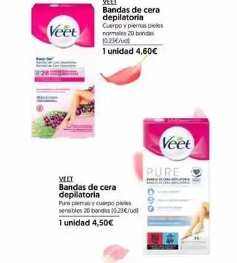Hiper Usera Veet Bandas De Cera Depilatoria Pure Piernas Y Cuerpo Pieles Sensibles Veet Bandas De Cera Depilatoria Cuerpo Y Piernas Piele oferta