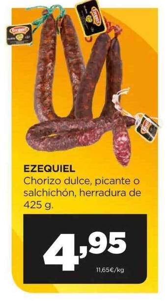 Alimerka Ezequiel Chorizo Dulce Picante O Salchichon Herradura oferta