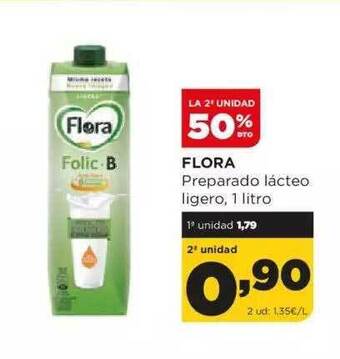 Alimerka La 2a Unidad 50% Dto Flora Preparado Lacteo Ligero oferta