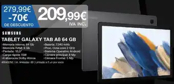 Costco Samsung Tablet Galaxy Tab A8 64 GB oferta