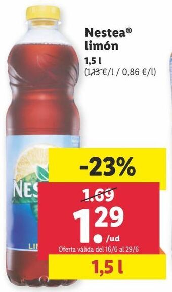 Lidl Refrescos nestea oferta