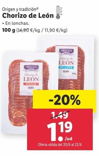 Lidl Chorizo oferta