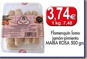 Congelados Copos Flamenquín Lomo Jamón-pimiento María Rosa oferta