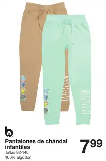 Zeeman Pantalones de chàndal infantiles Tallas 92-140 100% algodón oferta