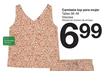 Zeeman Camiseta top para mujer Tallas 38-48 oferta