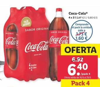 Lidl Coca-cola oferta