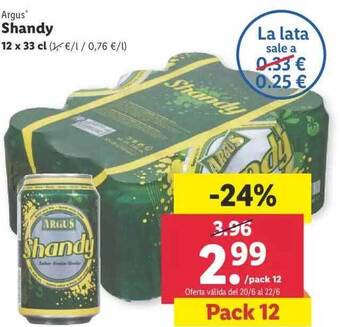 Lidl Argus Shandy oferta